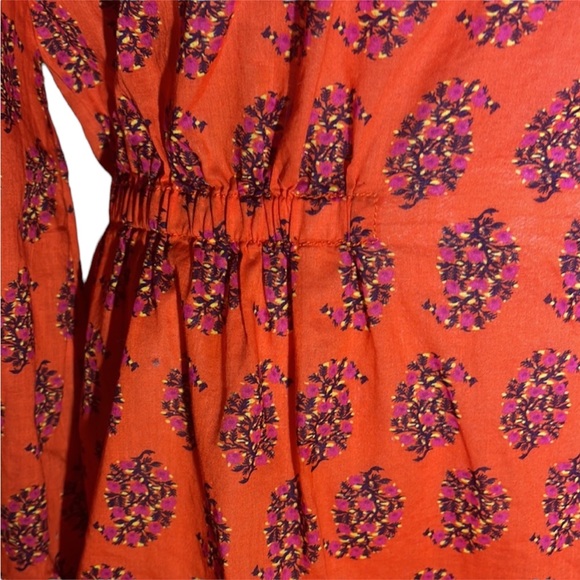 Tory Burch long sleeved multi color top. Size 6.  Absolutely beautiful - Picture 13 of 14